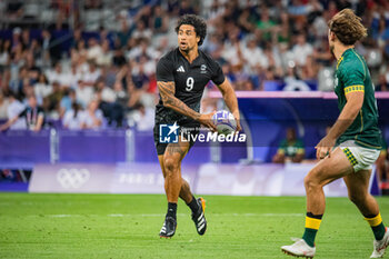 2024-07-24 - Regan Ware (New Zealand), Rugby Sevens, Men's Pool A between New Zealand and South Africa during the Olympic Games Paris 2024 on 24 July 2024 at Stade de France in Saint-Denis, France - OLYMPIC GAMES PARIS 2024 - 24/07 - OLYMPIC GAMES PARIS 2024 - OLYMPIC GAMES