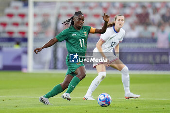 2024-07-26 - Barbra Banda (Zambia), Football, Women's Group B between United States and Zambia during the Olympic Games Paris 2024 on 25 July 2024 at Allianz Riviera in Nice, France - OLYMPIC GAMES PARIS 2024 - 25/07 - OLYMPIC GAMES PARIS 2024 - OLYMPIC GAMES