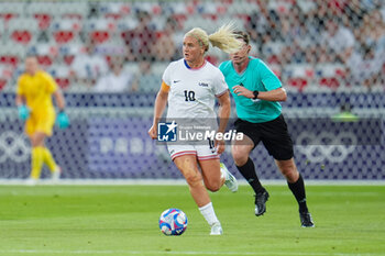 2024-07-26 - Lindsey Horan (USA), Football, Women's Group B between United States and Zambia during the Olympic Games Paris 2024 on 25 July 2024 at Allianz Riviera in Nice, France - OLYMPIC GAMES PARIS 2024 - 25/07 - OLYMPIC GAMES PARIS 2024 - OLYMPIC GAMES