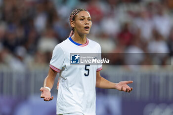 2024-07-26 - Trinity Rodman (USA), Football, Women's Group B between United States and Zambia during the Olympic Games Paris 2024 on 25 July 2024 at Allianz Riviera in Nice, France - OLYMPIC GAMES PARIS 2024 - 25/07 - OLYMPIC GAMES PARIS 2024 - OLYMPIC GAMES