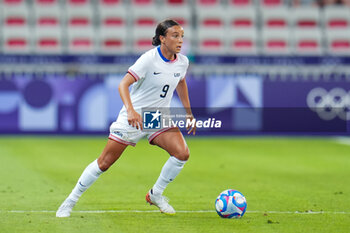 2024-07-26 - Mallory Swanson (USA), Football, Women's Group B between United States and Zambia during the Olympic Games Paris 2024 on 25 July 2024 at Allianz Riviera in Nice, France - OLYMPIC GAMES PARIS 2024 - 25/07 - OLYMPIC GAMES PARIS 2024 - OLYMPIC GAMES