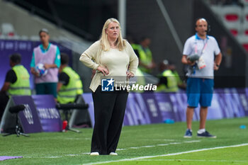 2024-07-26 - Head coach Emma Hayes (USA), Football, Women's Group B between United States and Zambia during the Olympic Games Paris 2024 on 25 July 2024 at Allianz Riviera in Nice, France - OLYMPIC GAMES PARIS 2024 - 25/07 - OLYMPIC GAMES PARIS 2024 - OLYMPIC GAMES