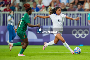 2024-07-26 - Casey Krueger (USA), Football, Women's Group B between United States and Zambia during the Olympic Games Paris 2024 on 25 July 2024 at Allianz Riviera in Nice, France - OLYMPIC GAMES PARIS 2024 - 25/07 - OLYMPIC GAMES PARIS 2024 - OLYMPIC GAMES