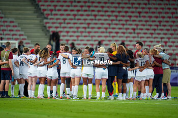 2024-07-26 - USA players, Football, Women's Group B between United States and Zambia during the Olympic Games Paris 2024 on 25 July 2024 at Allianz Riviera in Nice, France - OLYMPIC GAMES PARIS 2024 - 25/07 - OLYMPIC GAMES PARIS 2024 - OLYMPIC GAMES