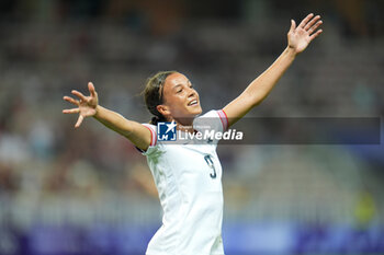 2024-07-26 - Mallory Swanson (USA) celebrates, Football, Women's Group B between United States and Zambia during the Olympic Games Paris 2024 on 25 July 2024 at Allianz Riviera in Nice, France - OLYMPIC GAMES PARIS 2024 - 25/07 - OLYMPIC GAMES PARIS 2024 - OLYMPIC GAMES