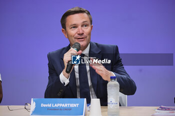 2024-07-26 - David LAPPARTIENT, CNOSF President during the opening ceremony of the Olympic Games Paris 2024 on 26 July 2024 in Paris, France - OLYMPIC GAMES PARIS 2024 - OPENING CEREMONY - 26/07 - OLYMPIC GAMES PARIS 2024 - OLYMPIC GAMES