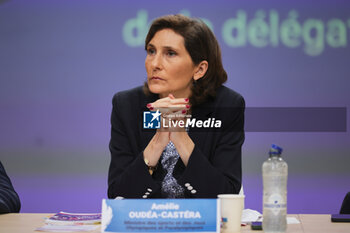 2024-07-26 - Amélie OUEDA-CASTERA, Minister of Sports during the opening ceremony of the Olympic Games Paris 2024 on 26 July 2024 in Paris, France - OLYMPIC GAMES PARIS 2024 - OPENING CEREMONY - 26/07 - OLYMPIC GAMES PARIS 2024 - OLYMPIC GAMES