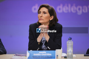 2024-07-26 - Amélie OUEDA-CASTERA, Minister of Sports during the opening ceremony of the Olympic Games Paris 2024 on 26 July 2024 in Paris, France - OLYMPIC GAMES PARIS 2024 - OPENING CEREMONY - 26/07 - OLYMPIC GAMES PARIS 2024 - OLYMPIC GAMES