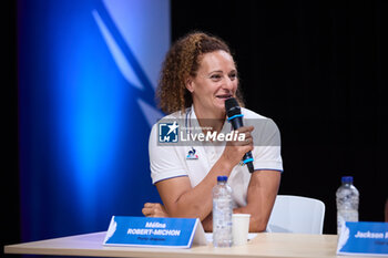 2024-07-26 - Melina ROBERT-MICHON, Flag bearer during the opening ceremony of the Olympic Games Paris 2024 on 26 July 2024 in Paris, France - OLYMPIC GAMES PARIS 2024 - OPENING CEREMONY - 26/07 - OLYMPIC GAMES PARIS 2024 - OLYMPIC GAMES