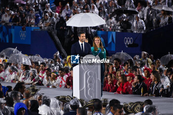 2024-07-26 - Paris 2024 President Tony Estanguet, Opening Ceremony during the Olympic Games Paris 2024 on 26 July 2024 in Paris, France - OLYMPIC GAMES PARIS 2024 - OPENING CEREMONY - 26/07 - OLYMPIC GAMES PARIS 2024 - OLYMPIC GAMES