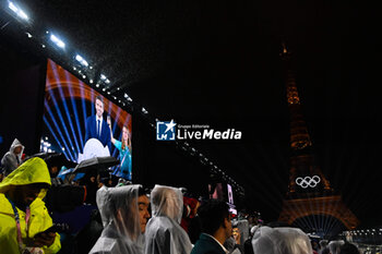 2024-07-26 - Paris 2024 President Tony Estanguet, Opening Ceremony during the Olympic Games Paris 2024 on 26 July 2024 in Paris, France - OLYMPIC GAMES PARIS 2024 - OPENING CEREMONY - 26/07 - OLYMPIC GAMES PARIS 2024 - OLYMPIC GAMES