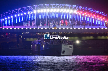 2024-07-26 - Ambiance illustration, Team France, Opening Ceremony during the Olympic Games Paris 2024 on 26 July 2024 in Paris, France - OLYMPIC GAMES PARIS 2024 - OPENING CEREMONY - 26/07 - OLYMPIC GAMES PARIS 2024 - OLYMPIC GAMES