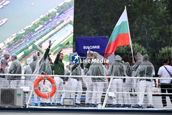 2024-07-26 - Team Bulgaria parade, Opening Ceremony during the Olympic Games Paris 2024 on 26 July 2024 in Paris, France - OLYMPIC GAMES PARIS 2024 - OPENING CEREMONY - 26/07 - OLYMPIC GAMES PARIS 2024 - OLYMPIC GAMES