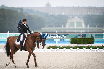 2024-07-27 - DONCKERS Karin of Belgium during the eventing, team and individual dressage, Olympic Games Paris 2024 on 27 July 2024 at Chateau de Versailles in Versailles, France - OLYMPIC GAMES PARIS 2024 - 27/07 - OLYMPIC GAMES PARIS 2024 - OLYMPIC GAMES