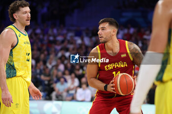 2024-07-27 - Willy Hernangómez of Spain, Basketball, Men's Group Phase - Group A between Australia and Spain during the Olympic Games Paris 2024 on 27 July 2024 in Villeneuve-d'Ascq near Lille, France - OLYMPIC GAMES PARIS 2024 - 27/07 - OLYMPIC GAMES PARIS 2024 - OLYMPIC GAMES