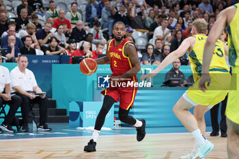 2024-07-27 - Lorenzo Brown of Spain, Basketball, Men's Group Phase - Group A between Australia and Spain during the Olympic Games Paris 2024 on 27 July 2024 in Villeneuve-d'Ascq near Lille, France - OLYMPIC GAMES PARIS 2024 - 27/07 - OLYMPIC GAMES PARIS 2024 - OLYMPIC GAMES