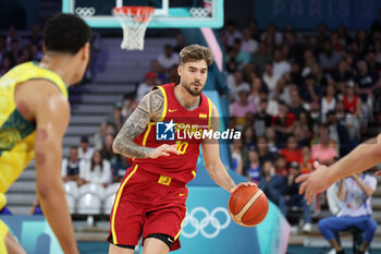 2024-07-27 - Juancho Hernangomez of Spain, Basketball, Men's Group Phase - Group A between Australia and Spain during the Olympic Games Paris 2024 on 27 July 2024 in Villeneuve-d'Ascq near Lille, France - OLYMPIC GAMES PARIS 2024 - 27/07 - OLYMPIC GAMES PARIS 2024 - OLYMPIC GAMES