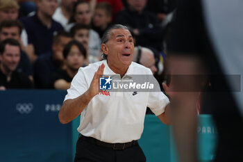 2024-07-27 - Sergio SCARIOLO (coach Spain), Basketball, Men's Group Phase - Group A between Australia and Spain during the Olympic Games Paris 2024 on 27 July 2024 in Villeneuve-d'Ascq near Lille, France - OLYMPIC GAMES PARIS 2024 - 27/07 - OLYMPIC GAMES PARIS 2024 - OLYMPIC GAMES