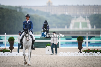 2024-07-27 - LANDOIS Stephane of France during the eventing, team and individual dressage, Olympic Games Paris 2024 on 27 July 2024 at Chateau de Versailles in Versailles, France - OLYMPIC GAMES PARIS 2024 - 27/07 - OLYMPIC GAMES PARIS 2024 - OLYMPIC GAMES