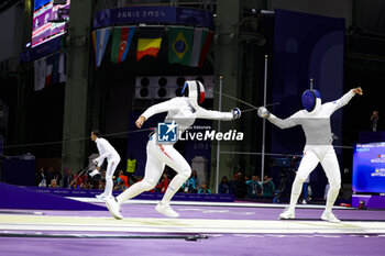 2024-07-27 - VITALIS Coraline of France, KNAPIK-MIAZGA Renata of Poland Women's Épée Individual Fencing during the Olympic Games Paris 2024 on 27 July 2024 at Le Grand Palais in Paris, France - OLYMPIC GAMES PARIS 2024 - 27/07 - OLYMPIC GAMES PARIS 2024 - OLYMPIC GAMES