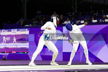 2024-07-27 - VITALIS Coraline of France, KNAPIK-MIAZGA Renata of Poland Women's Épée Individual Fencing during the Olympic Games Paris 2024 on 27 July 2024 at Le Grand Palais in Paris, France - OLYMPIC GAMES PARIS 2024 - 27/07 - OLYMPIC GAMES PARIS 2024 - OLYMPIC GAMES