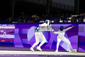 2024-07-27 - VITALIS Coraline of France, KNAPIK-MIAZGA Renata of Poland Women's Épée Individual Fencing during the Olympic Games Paris 2024 on 27 July 2024 at Le Grand Palais in Paris, France - OLYMPIC GAMES PARIS 2024 - 27/07 - OLYMPIC GAMES PARIS 2024 - OLYMPIC GAMES