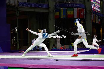 2024-07-27 - MALLO-BRETON Auriane of france, BEZHURA Dzhoan Feybi of Ukraine Women's Épée Individual Fencing during the Olympic Games Paris 2024 on 27 July 2024 at Le Grand Palais in Paris, France - OLYMPIC GAMES PARIS 2024 - 27/07 - OLYMPIC GAMES PARIS 2024 - OLYMPIC GAMES