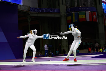 2024-07-27 - MALLO-BRETON Auriane of france, BEZHURA Dzhoan Feybi of Ukraine Women's Épée Individual Fencing during the Olympic Games Paris 2024 on 27 July 2024 at Le Grand Palais in Paris, France - OLYMPIC GAMES PARIS 2024 - 27/07 - OLYMPIC GAMES PARIS 2024 - OLYMPIC GAMES