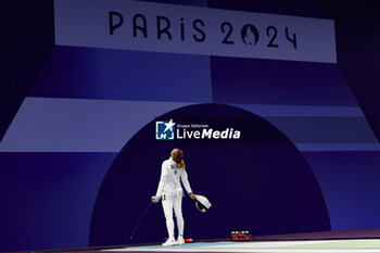 2024-07-27 - MALLO-BRETON Auriane of france, BEZHURA Dzhoan Feybi of Ukraine Women's Épée Individual Fencing during the Olympic Games Paris 2024 on 27 July 2024 at Le Grand Palais in Paris, France - OLYMPIC GAMES PARIS 2024 - 27/07 - OLYMPIC GAMES PARIS 2024 - OLYMPIC GAMES