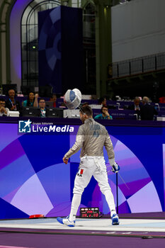 2024-07-27 - PATRICE Sebastien of France, RAHBARI Mohammad of Islamic Republic of Iran, Men's Sabre Individual Fencing during the Olympic Games Paris 2024 on 27 July 2024 at Le Grand Palais in Paris, France - OLYMPIC GAMES PARIS 2024 - 27/07 - OLYMPIC GAMES PARIS 2024 - OLYMPIC GAMES