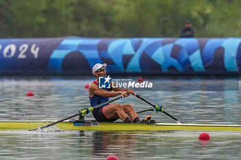 2024-07-27 - Ryuta Arakawa of Japan, Rowing, Men's Single Sculls Heats, during the Olympic Games Paris 2024 on 27 July 2024 at Vaires-Sur-Marne Nautical Stadium in Vaires-sur-Marne, France - OLYMPIC GAMES PARIS 2024 - 27/07 - OLYMPIC GAMES PARIS 2024 - OLYMPIC GAMES