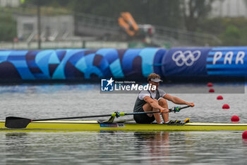 2024-07-27 - Yauheni Zalaty of IAN, Rowing, Men's Single Sculls Heats, during the Olympic Games Paris 2024 on 27 July 2024 at Vaires-Sur-Marne Nautical Stadium in Vaires-sur-Marne, France - OLYMPIC GAMES PARIS 2024 - 27/07 - OLYMPIC GAMES PARIS 2024 - OLYMPIC GAMES