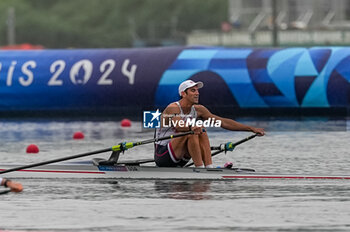 2024-07-27 - Jacob Plihal of United States of America, Rowing, Men's Single Sculls Heats, during the Olympic Games Paris 2024 on 27 July 2024 at Vaires-Sur-Marne Nautical Stadium in Vaires-sur-Marne, France - OLYMPIC GAMES PARIS 2024 - 27/07 - OLYMPIC GAMES PARIS 2024 - OLYMPIC GAMES