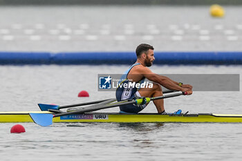 2024-07-27 - Bruno Cetraro Berriolo of Uruguay, Rowing, Men's Single Sculls Heats, during the Olympic Games Paris 2024 on 27 July 2024 at Vaires-Sur-Marne Nautical Stadium in Vaires-sur-Marne, France - OLYMPIC GAMES PARIS 2024 - 27/07 - OLYMPIC GAMES PARIS 2024 - OLYMPIC GAMES