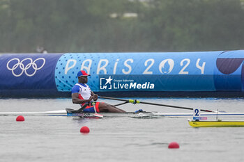 2024-07-27 - Reidy Cardona Blanco of Cuba, Rowing, Men's Single Sculls Heats, during the Olympic Games Paris 2024 on 27 July 2024 at Vaires-Sur-Marne Nautical Stadium in Vaires-sur-Marne, France - OLYMPIC GAMES PARIS 2024 - 27/07 - OLYMPIC GAMES PARIS 2024 - OLYMPIC GAMES