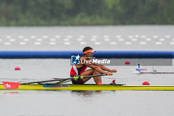 2024-07-27 - Hin Chun Chiu of Hong Kong, Rowing, Men's Single Sculls Heats, during the Olympic Games Paris 2024 on 27 July 2024 at Vaires-Sur-Marne Nautical Stadium in Vaires-sur-Marne, France - OLYMPIC GAMES PARIS 2024 - 27/07 - OLYMPIC GAMES PARIS 2024 - OLYMPIC GAMES