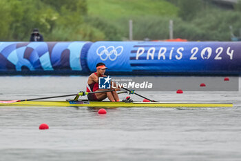 2024-07-27 - Hin Chun Chiu of Hong Kong, Rowing, Men's Single Sculls Heats, during the Olympic Games Paris 2024 on 27 July 2024 at Vaires-Sur-Marne Nautical Stadium in Vaires-sur-Marne, France - OLYMPIC GAMES PARIS 2024 - 27/07 - OLYMPIC GAMES PARIS 2024 - OLYMPIC GAMES