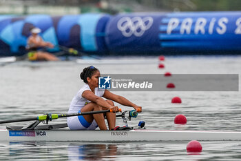 2024-07-27 - Evidelia Gonzalez Jarquin of Nicaragua, Rowing, Women's Single Sculls Heats during the Olympic Games Paris 2024 on 27 July 2024 at Vaires-Sur-Marne Nautical Stadium in Vaires-sur-Marne, France - OLYMPIC GAMES PARIS 2024 - 27/07 - OLYMPIC GAMES PARIS 2024 - OLYMPIC GAMES