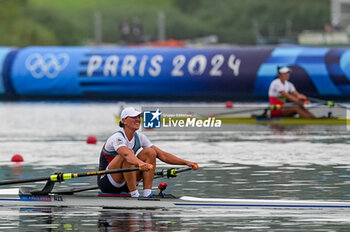 2024-07-27 - Diana Dymchenko of Azerbaijan, Rowing, Women's Single Sculls Heats during the Olympic Games Paris 2024 on 27 July 2024 at Vaires-Sur-Marne Nautical Stadium in Vaires-sur-Marne, France - OLYMPIC GAMES PARIS 2024 - 27/07 - OLYMPIC GAMES PARIS 2024 - OLYMPIC GAMES