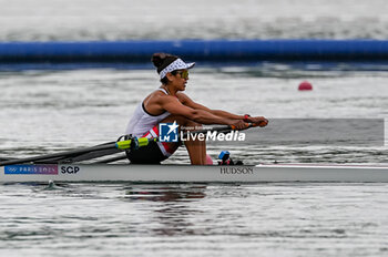 2024-07-27 - Saiyidah Aisy Binte Mohamed Rafaee of Singapore, Rowing, Women's Single Sculls Heats during the Olympic Games Paris 2024 on 27 July 2024 at Vaires-Sur-Marne Nautical Stadium in Vaires-sur-Marne, France - OLYMPIC GAMES PARIS 2024 - 27/07 - OLYMPIC GAMES PARIS 2024 - OLYMPIC GAMES