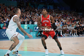 2024-07-27 - Rui Hachimura of Japan, Basketball, Men's Group Phase - Group B between Germany and Japan during the Olympic Games Paris 2024 on 27 July 2024 in Villeneuve-d'Ascq near Lille, France - OLYMPIC GAMES PARIS 2024 - 27/07 - OLYMPIC GAMES PARIS 2024 - OLYMPIC GAMES