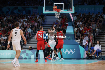 2024-07-27 - Johannes Voigtmann of Germany, Basketball, Men's Group Phase - Group B between Germany and Japan during the Olympic Games Paris 2024 on 27 July 2024 in Villeneuve-d'Ascq near Lille, France - OLYMPIC GAMES PARIS 2024 - 27/07 - OLYMPIC GAMES PARIS 2024 - OLYMPIC GAMES