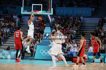 2024-07-27 - Action Germany, Basketball, Men's Group Phase - Group B between Germany and Japan during the Olympic Games Paris 2024 on 27 July 2024 in Villeneuve-d'Ascq near Lille, France - OLYMPIC GAMES PARIS 2024 - 27/07 - OLYMPIC GAMES PARIS 2024 - OLYMPIC GAMES