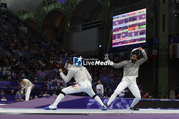 2024-07-27 - SZABO Matyas of Germany, ELSISSY Ziad of Egypt, Men's Sabre Individual Fencing during the Olympic Games Paris 2024 on 27 July 2024 at Le Grand Palais in Paris, France - OLYMPIC GAMES PARIS 2024 - 27/07 - OLYMPIC GAMES PARIS 2024 - OLYMPIC GAMES