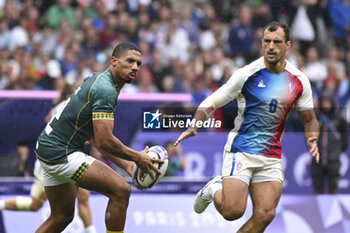 2024-07-27 - Shilton Van Wyk (South Africa), Rugby Sevens, Men's Semi-final between South Africa and and France during the Olympic Games Paris 2024 on 27 July 2024 at Stade de France in Saint-Denis, France - OLYMPIC GAMES PARIS 2024 - 27/07 - OLYMPIC GAMES PARIS 2024 - OLYMPIC GAMES