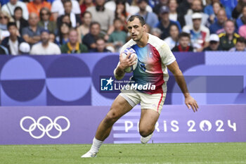 2024-07-27 - Paulin Riva (France), Rugby Sevens, Men's Semi-final between South Africa and and France during the Olympic Games Paris 2024 on 27 July 2024 at Stade de France in Saint-Denis, France - OLYMPIC GAMES PARIS 2024 - 27/07 - OLYMPIC GAMES PARIS 2024 - OLYMPIC GAMES