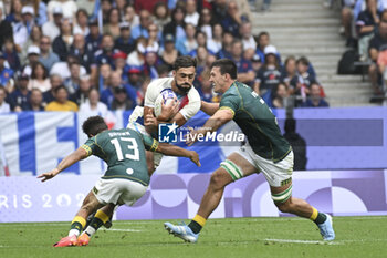 2024-07-27 - Rayan Rebbadj (France), Rugby Sevens, Men's Semi-final between South Africa and and France during the Olympic Games Paris 2024 on 27 July 2024 at Stade de France in Saint-Denis, France - OLYMPIC GAMES PARIS 2024 - 27/07 - OLYMPIC GAMES PARIS 2024 - OLYMPIC GAMES