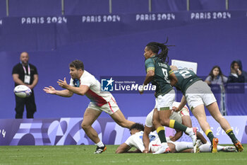 2024-07-27 - Antoine Dupont (France), Rugby Sevens, Men's Semi-final between South Africa and and France during the Olympic Games Paris 2024 on 27 July 2024 at Stade de France in Saint-Denis, France - OLYMPIC GAMES PARIS 2024 - 27/07 - OLYMPIC GAMES PARIS 2024 - OLYMPIC GAMES