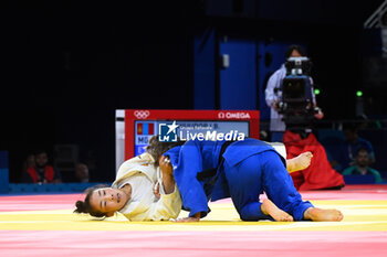 2024-07-27 - BAVUUDORJ Baasankhuu ( MGL ) vs Abelenda Martinez ( ESP ), Judo, Women -48 kg Semifinal of Table B during the Olympic Games Paris 2024 on 27 July 2024 at Arena Champ de Mars in Paris, France - OLYMPIC GAMES PARIS 2024 - 27/07 - OLYMPIC GAMES PARIS 2024 - OLYMPIC GAMES