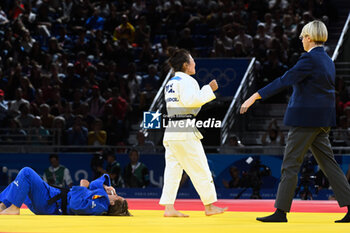 2024-07-27 - BAVUUDORJ Baasankhuu ( MGL ) vs Abelenda Martinez ( ESP ), Judo, Women -48 kg Semifinal of Table B during the Olympic Games Paris 2024 on 27 July 2024 at Arena Champ de Mars in Paris, France - OLYMPIC GAMES PARIS 2024 - 27/07 - OLYMPIC GAMES PARIS 2024 - OLYMPIC GAMES